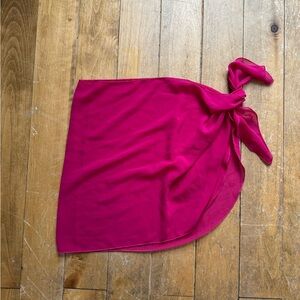 3/$15 Fuchsia Women's Swim Sarong - Lightweight Beach Cover-Up